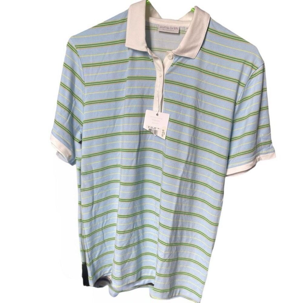 NWT Ashworth performance size L dropped polo gorpcore outdoors.